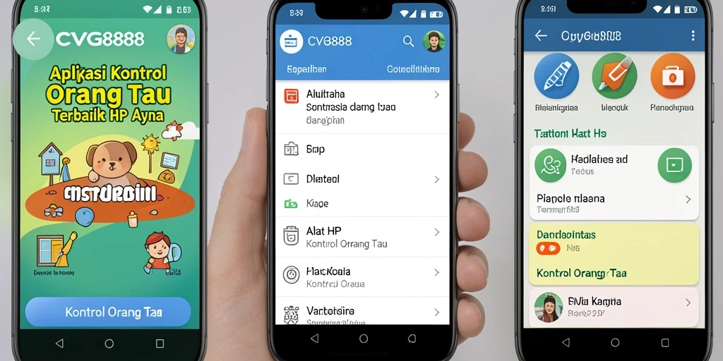 Tampilan antarmuka CVG8888 yang intuitif dan mudah digunakan.