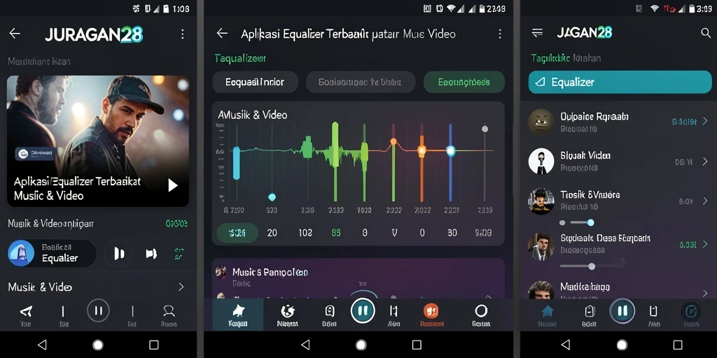Tampilan antarmuka JURAGAN28 yang mudah digunakan untuk pengaturan Equalizer.