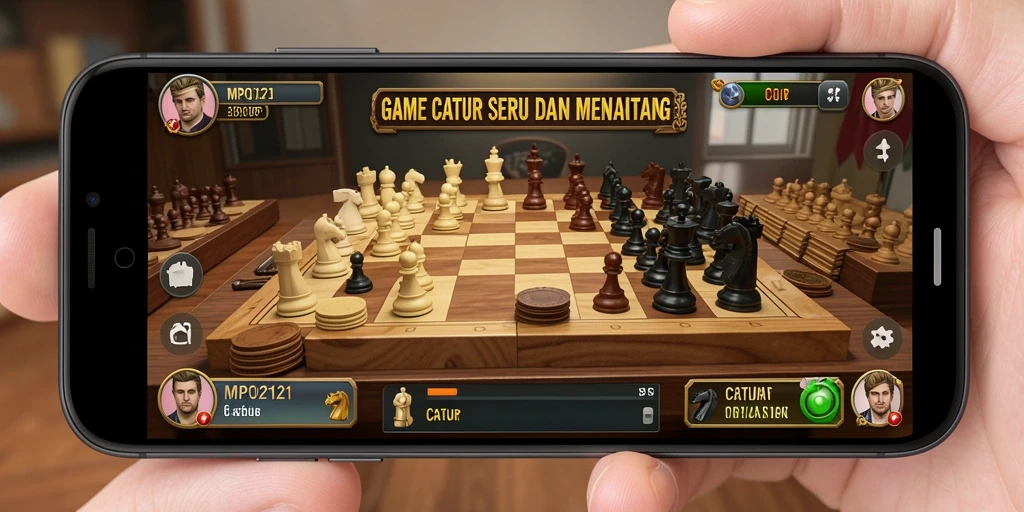 Antarmuka permainan Catur MPO2121 yang menarik dan interaktif.