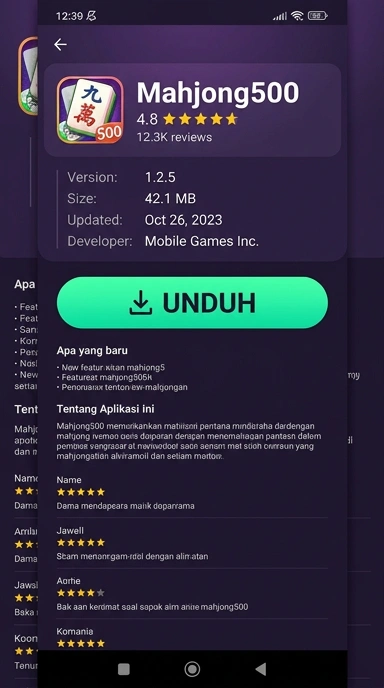 Unduh dan Instal APK mahjong500 di Android Anda