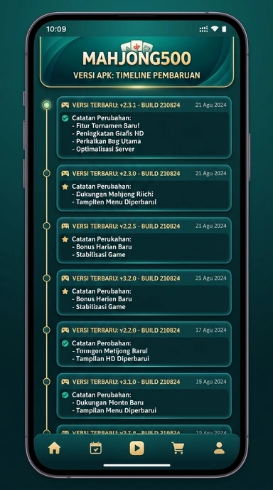 Riwayat Versi Mahjong500 untuk Android